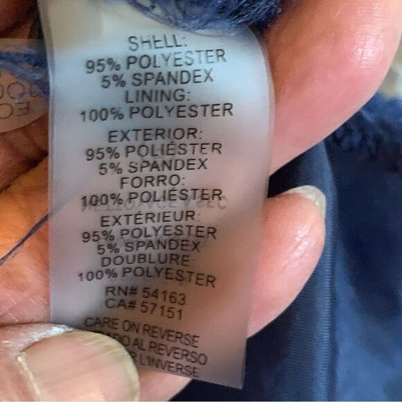 Karl Lagerfeld Paris Dress Blue Yellow Floral Lined Bottom Ruffles Sz 2 see pics - Picture 5 of 7